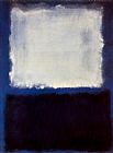 Mark Rothko White on Blue 1968 painting
